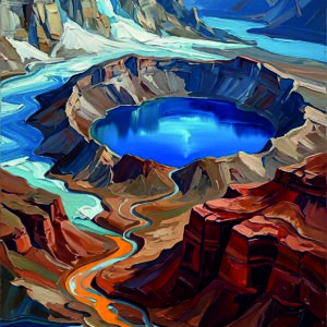 Crimson Peaks and Sapphire Waters