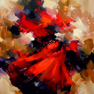 Flamenco Dancer in Red