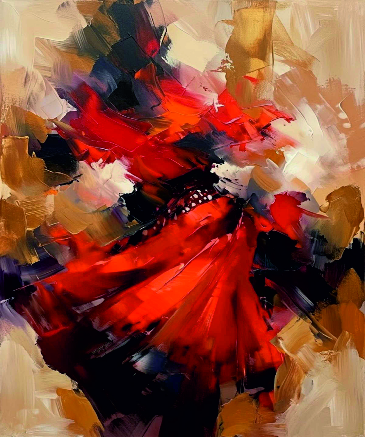 Flamenco Dancer in Red